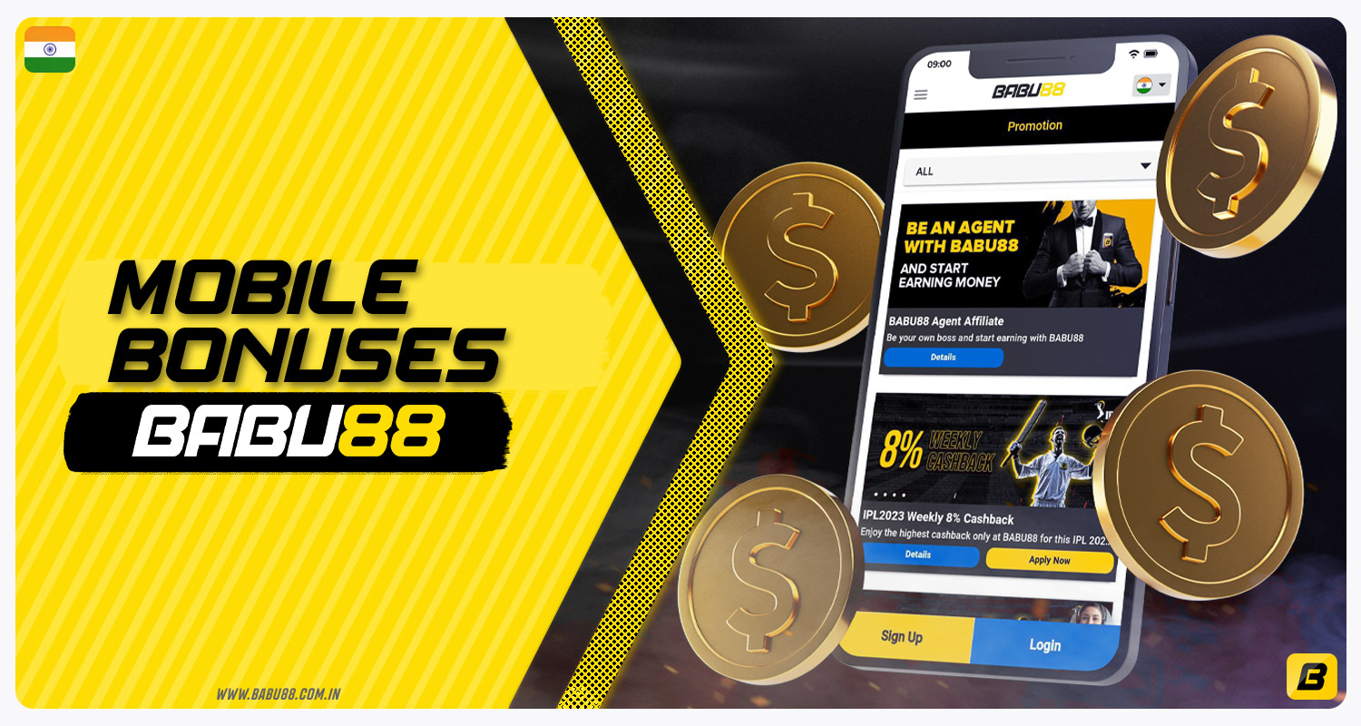 Detailed list of bonuses available in the Babu88 India mobile application