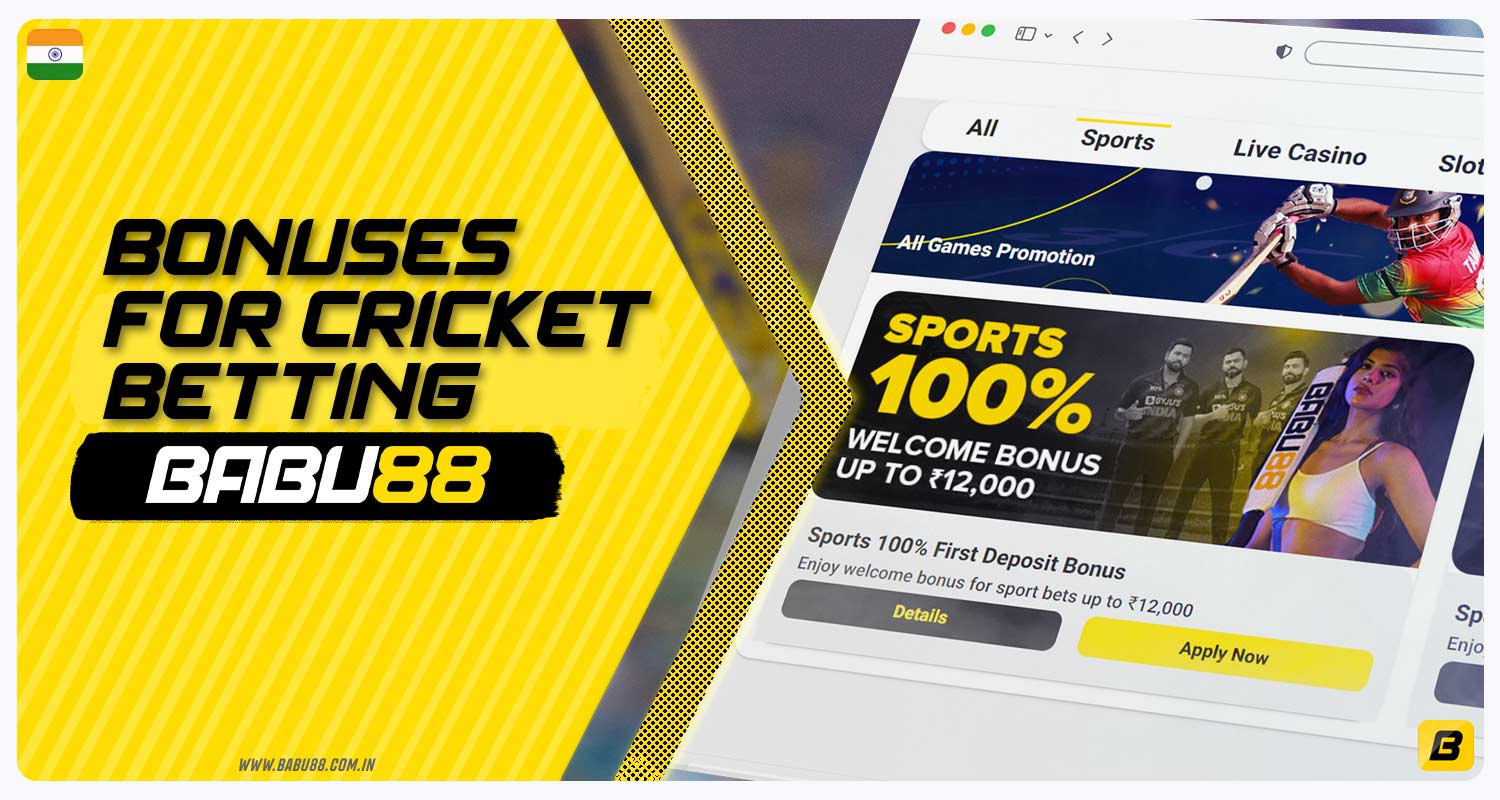 Babu88 offers attractive bonuses for cricket betting